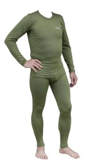 Tramp UTRUM-020-OLIVE-XL Men's thermal underwear Warm Soft set, Olive, XL UTRUM020OLIVEXL