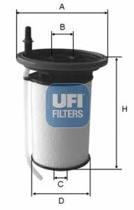 Ufi 26.052.00 Fuel filter 2605200
