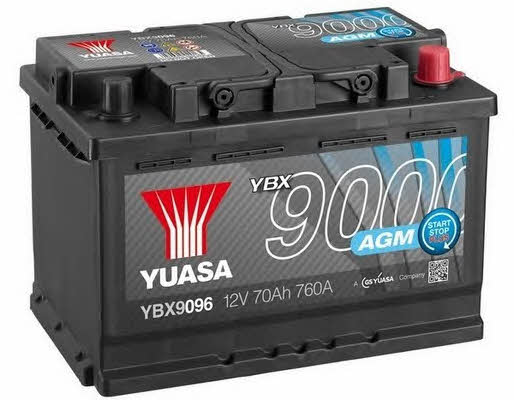 Yuasa YBX9096 Battery Yuasa YBX9000 AGM Start-Stop Plus 12V 70AH 760A(EN) R+ YBX9096