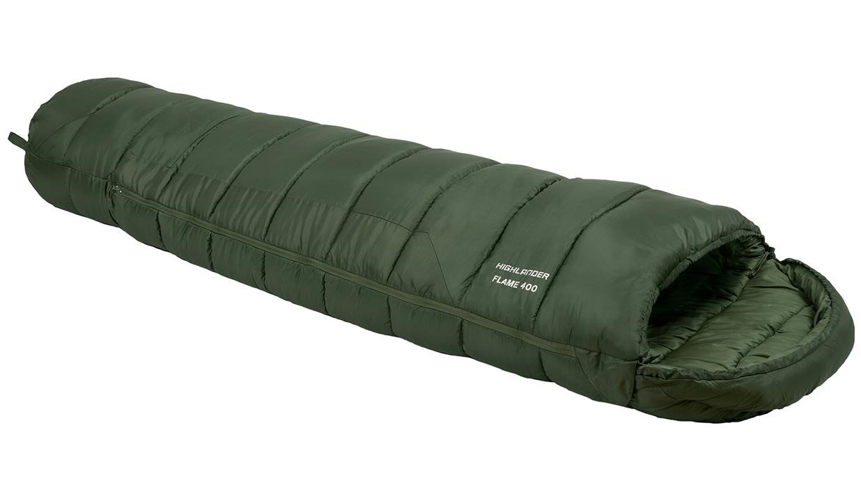 Highlander 929695 Sleeping bag-blanket Highlander Phoenix Flame 400/-9°C Olive Green Left 929695