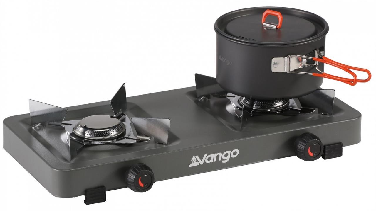 Vango 929688 Two-burner camp gas stove Vango Blaze Double Grey 929688