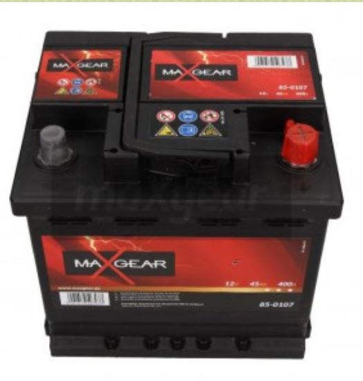 Maxgear 85-0107 Battery Maxgear 12V 45AH 400A(EN) R+ 850107