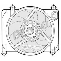 DENSO DER13007 Hub, engine cooling fan wheel DER13007