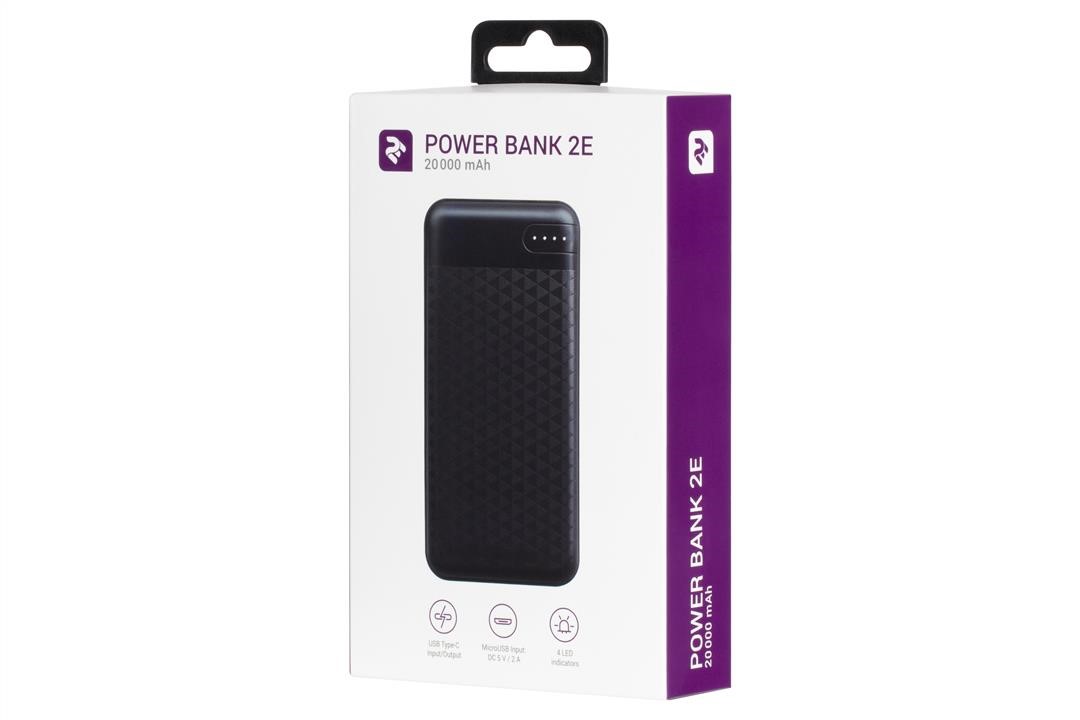 2E Portable lithium-ion battery Power bank 2E 20000mAh USB-A, black – price