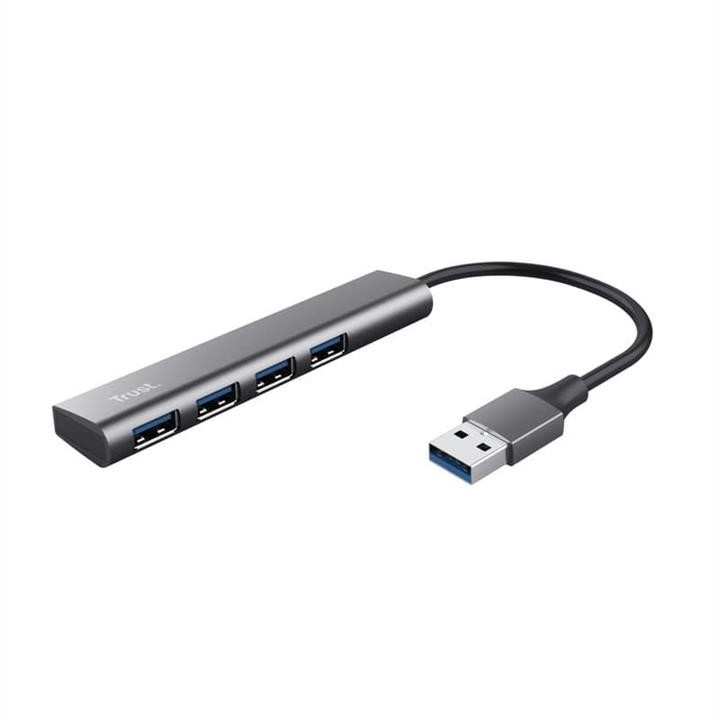 Trust 24947_TRUST Trust Halyx 4-Port USB-A 3.2 Grey USB Hub 24947TRUST
