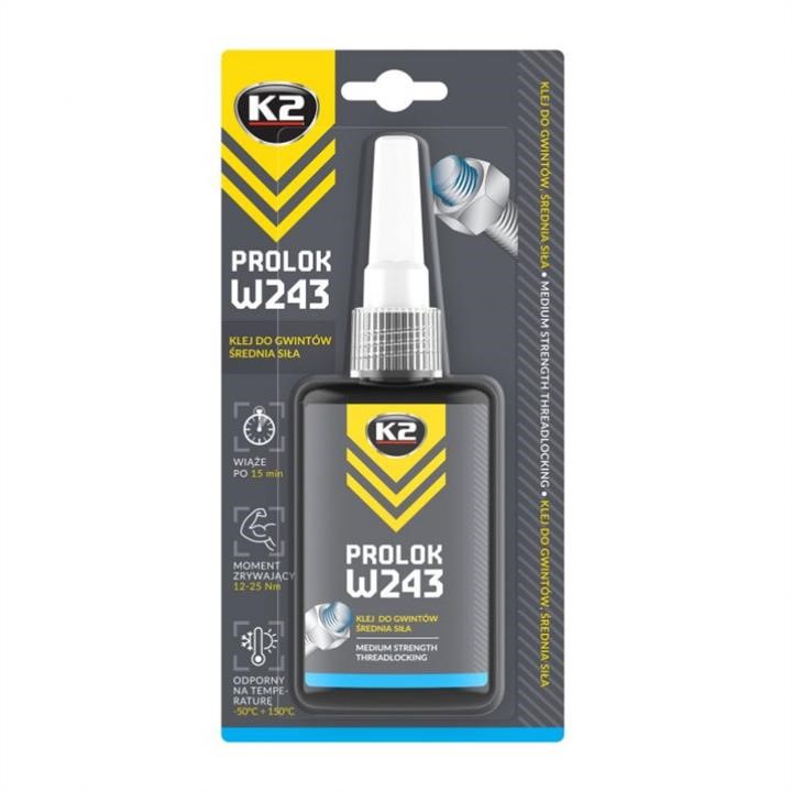 Threadlocker K2 MEDIUM STRENGTH, 50 ml K2 W22435N