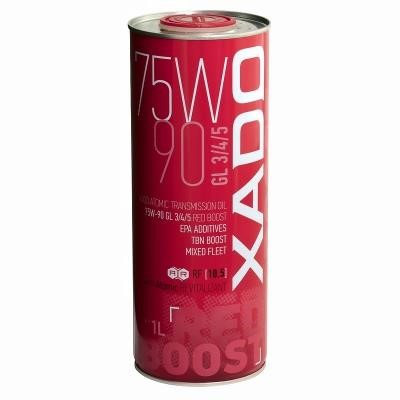 Xado XA 26118 Transmission oil Xado Atomic Oil RED BOOST  75W-90, API GL-4/GL-5, 1л XA26118