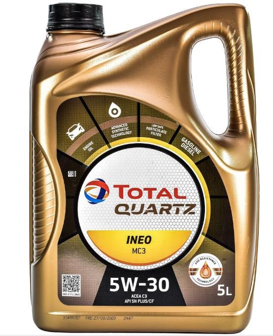 Total 213698 Engine oil Total QUARTZ INEO MC3 5W-30, 5L 213698