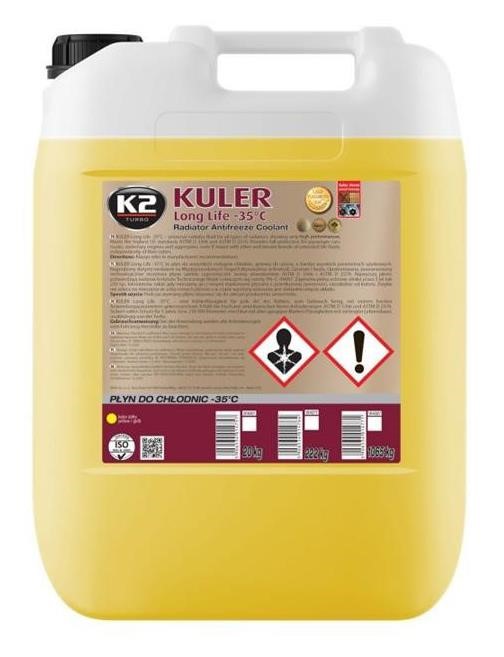 K2 W406Y Antifreeze K2 Nano G11 Yellow, ready to use -35, 20L W406Y