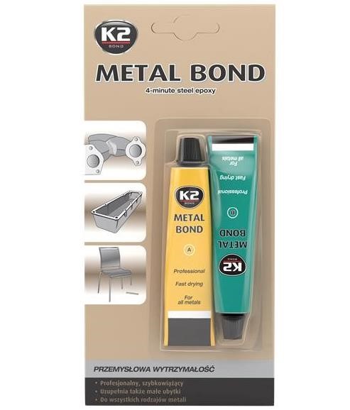 K2 B116N METAL BOND 4 Minute Epoxy Metal Sealant for Metal B116N