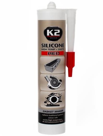 K2 B230N Silicone Sealant (Red) SIL RED (RED SILICON +350) 300g B230N