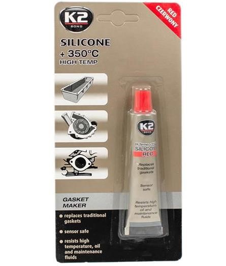 K2 B2450 Silicone Sealant (red) SIL RED-BLIS (RED SILICON +350) 21g B2450