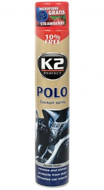 K2 K407TR1 Plastic polish K2 POLO COCKPIT, strawberry, 750 ml K407TR1