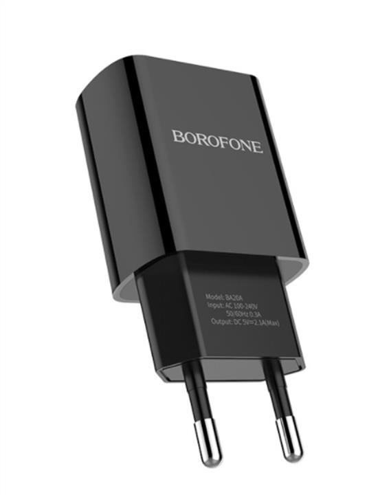 Borofone BA20ACB Mains charger Borofone BA20A Sharp single port charger set(Type-C) Black BA20ACB