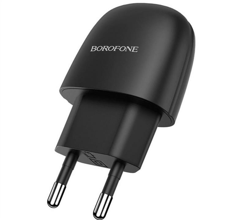 Borofone BA49AB Mains charger Borofone BA49A Vast power single port charger Black BA49AB