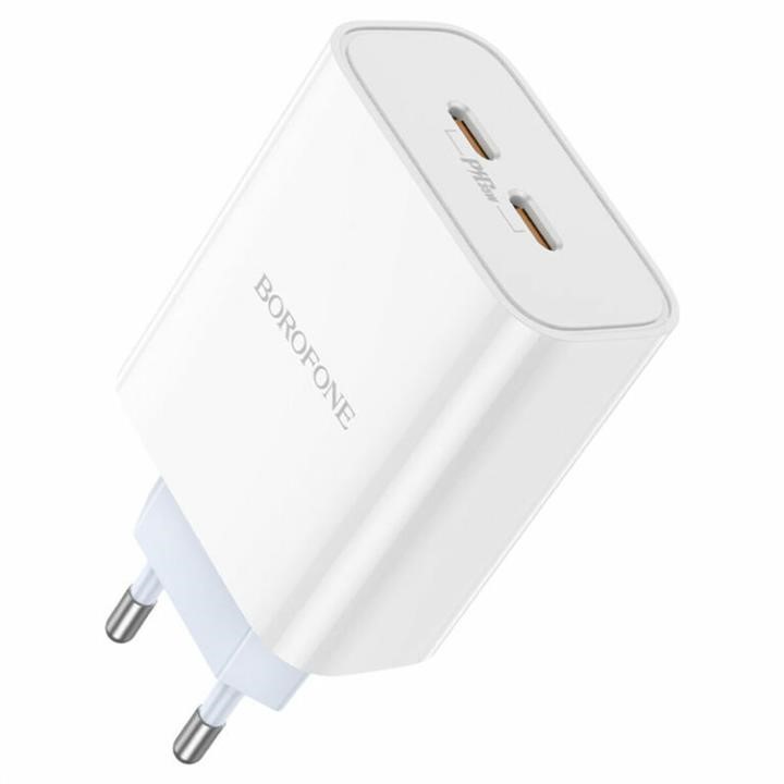 Borofone BA73AW Mains charger Borofone BA73A Young PD35W dual port(2C) charger White BA73AW