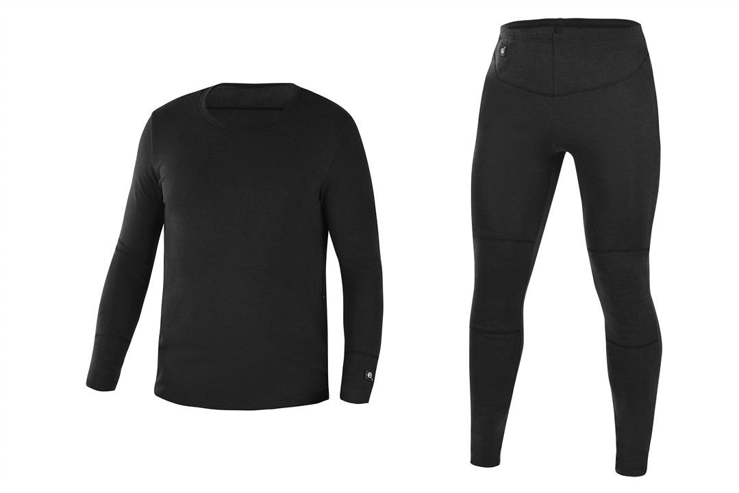 2E Tactical 2E-HUEFMXL-BK Men's Heated Thermal Underwear Efiber For Men Black, Size XL 2EHUEFMXLBK