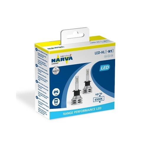 Narva 18057 LED Lamp Set Narva Performance H1 12/24v 24W 6500K 18057