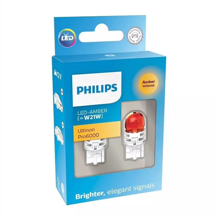 Philips 11065AU60X2 LED Lamp Set Philips LED Ultinon WY21W Pro6000 SI 12V 11065AU60X2