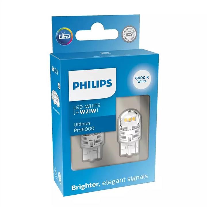 LED Lamp Set Philips LED Ultinon W21W Pro6000 SI 12V Philips 11065CU60X2