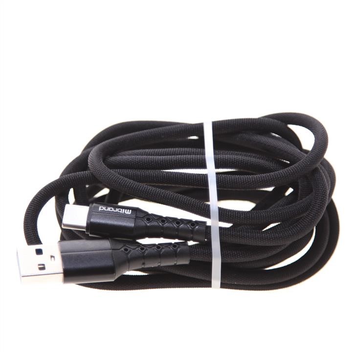Mibrand MIDC/322TB Mibrand MI-32 Nylon Charging Line USB for Type-C 2A 2m Black MIDC322TB