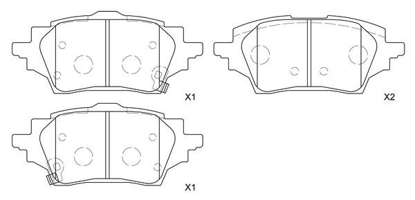 SB BP21024 Brake Pad Set, disc brake BP21024