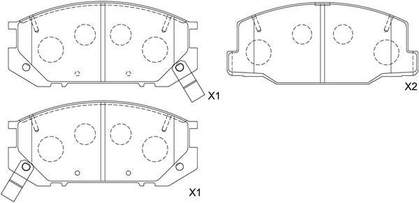 SB BP21217 Brake Pad Set, disc brake BP21217