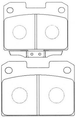 SB BP23338 Brake Pad Set, disc brake BP23338