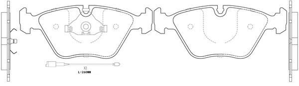 SB BP32012W Brake Pad Set, disc brake BP32012W