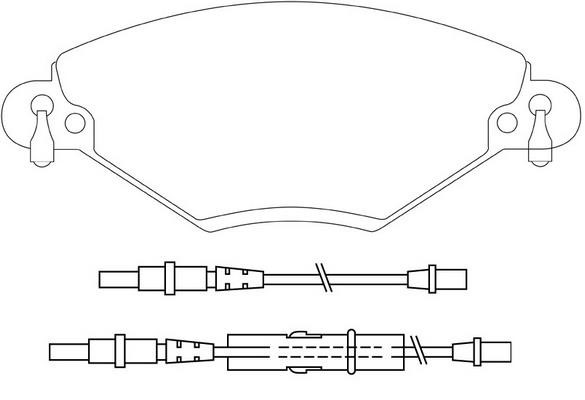 SB BP42183W Brake Pad Set, disc brake BP42183W