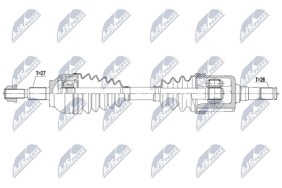 NPWFR161 NTY Drive shaft