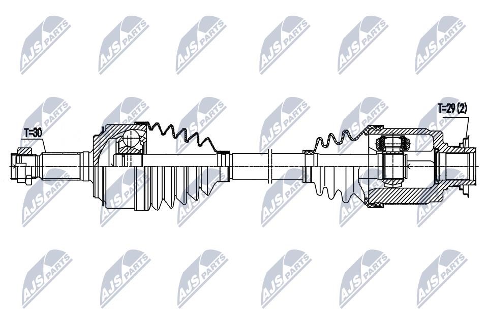 CV axle Honda: NPWHD089 NTY Drive shaft