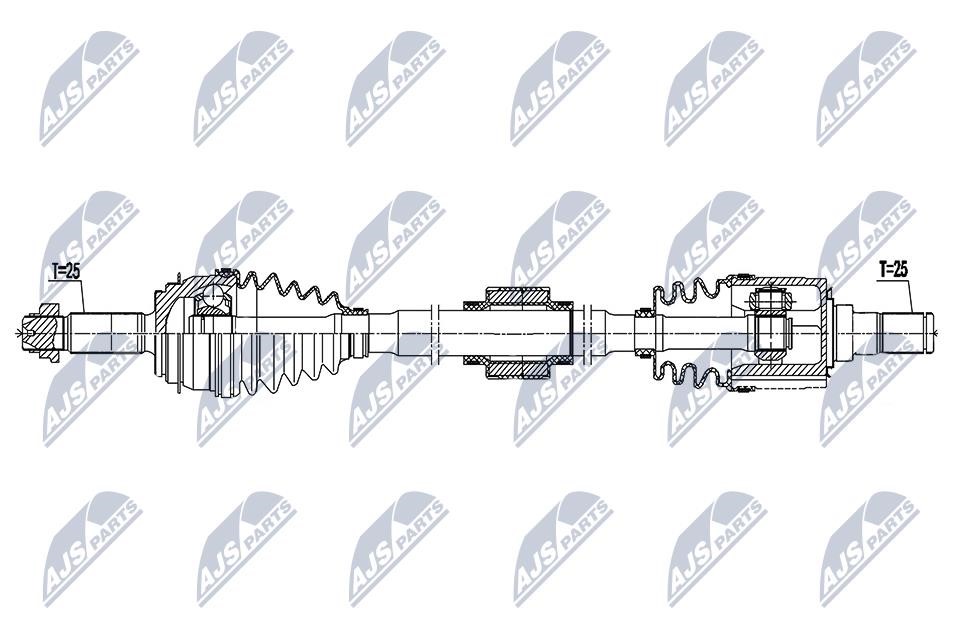 NPWKA396 NTY Drive shaft