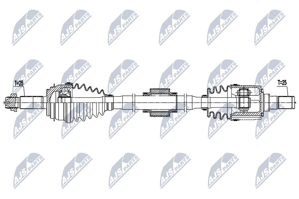 Axle shaft KIA Picanto (Kia Picanto): NPWKA398 NTY Drive shaft