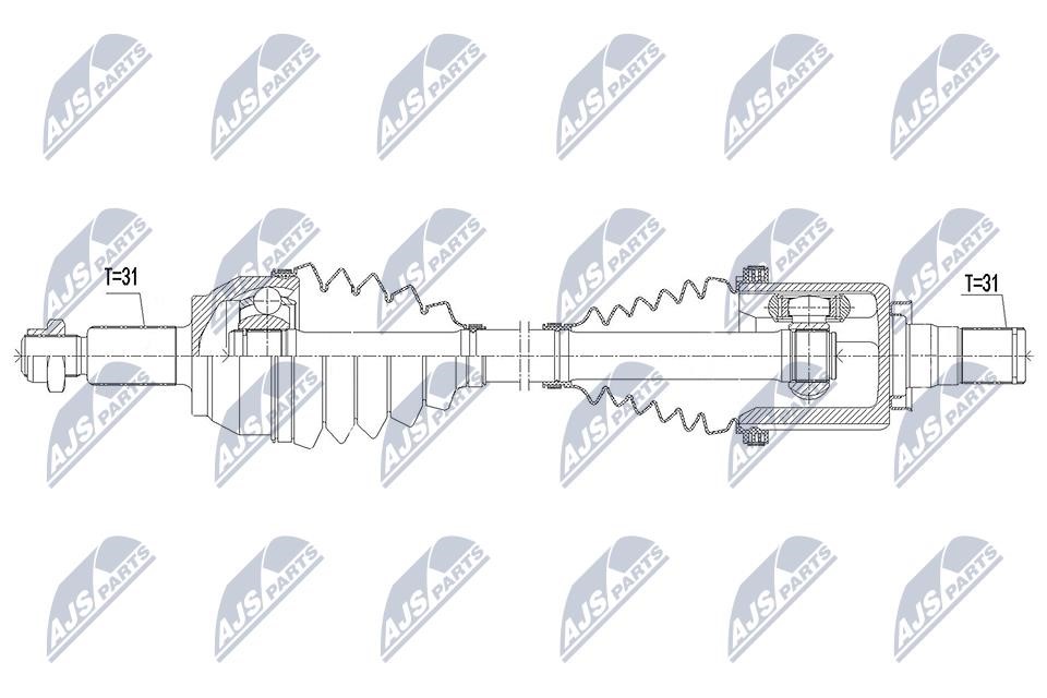 NPWLR021 NTY Drive shaft