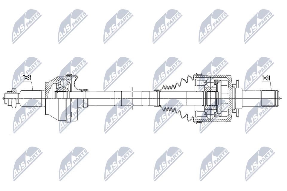 Axle shaft Land Rover Range Rover: NPWLR023 NTY Drive shaft