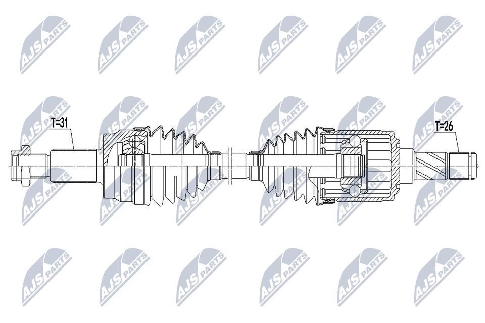 NPWLR025 NTY Drive shaft