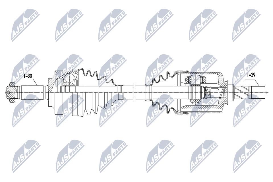 Driveshaft Mercedes Vito: NPWME150 NTY Drive shaft