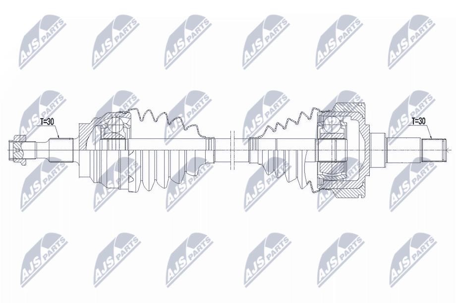 Axle shaft Mercedes Vito: NPWME174 NTY Drive shaft