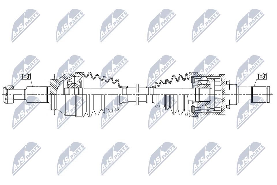 NPWMZ080 NTY Drive shaft