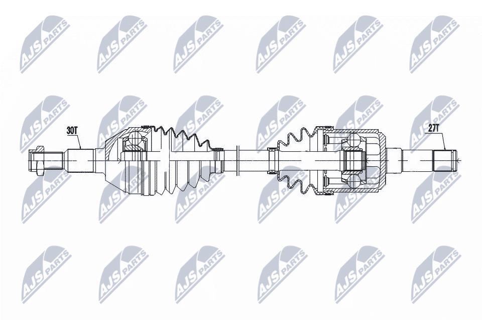 NTY NPW-PL-145 Drive shaft NPWPL145 NPWPL145 NTY Drive shaft