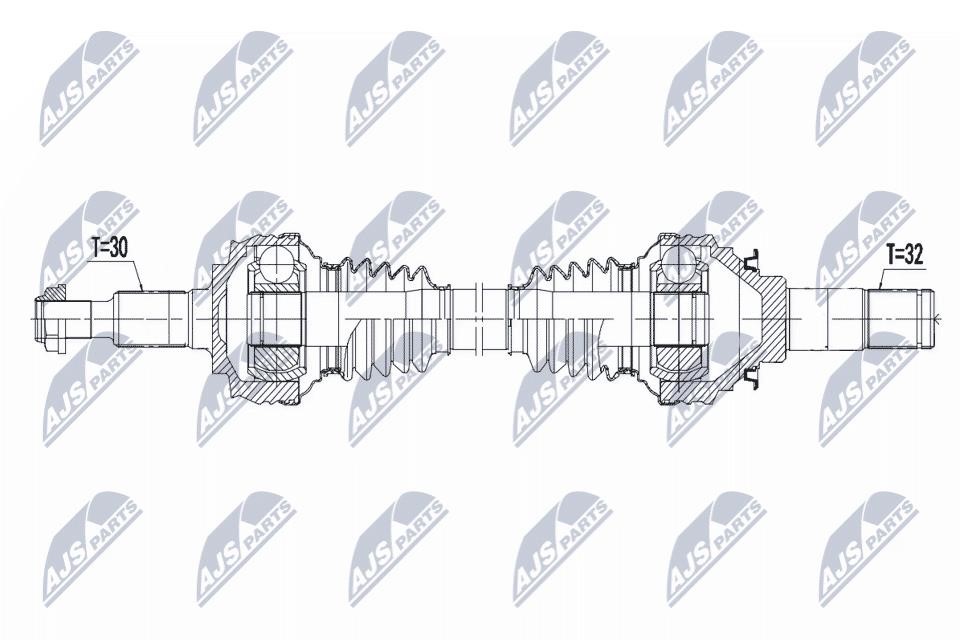 NPWPS009 NTY Drive shaft