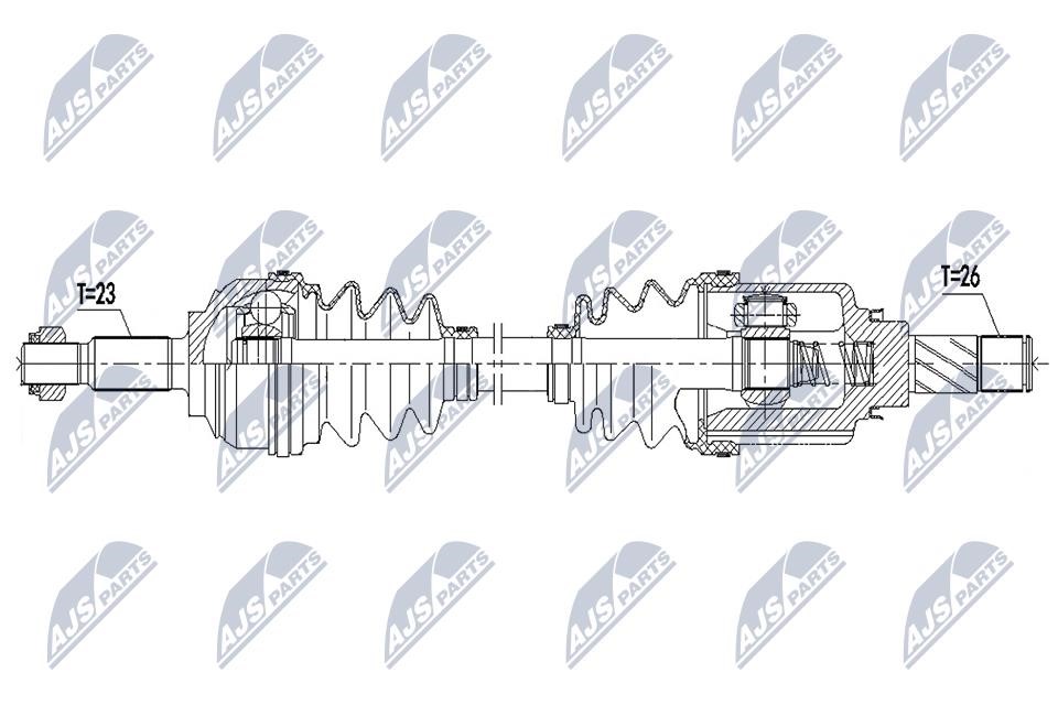 NTY NPW-RE-191 Drive shaft NPWRE191 NPWRE191 NTY Drive shaft