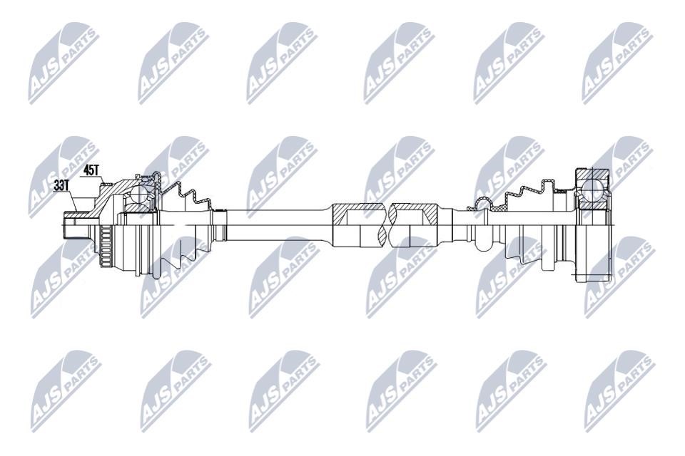 NTY NPW-AU-040 Drive shaft NPWAU040 NPWAU040 NTY Drive shaft