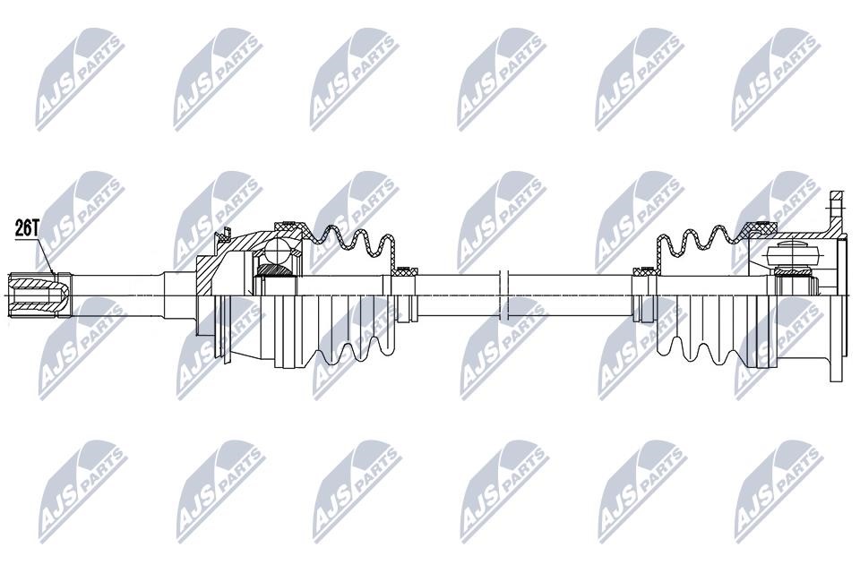 NTY NPW-SU-056 Drive shaft NPWSU056 NPWSU056 NTY Drive shaft
