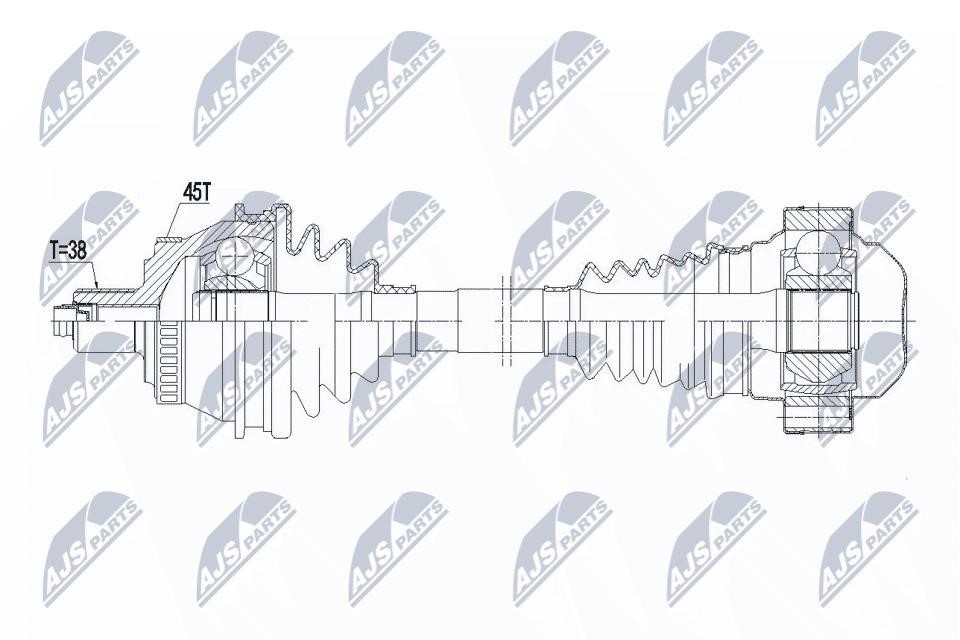 NPWAU048 NTY Drive shaft