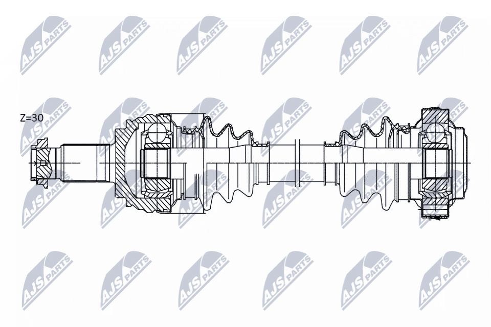 Axle shaft BMW 5 series: NPWBM174 NTY Drive shaft