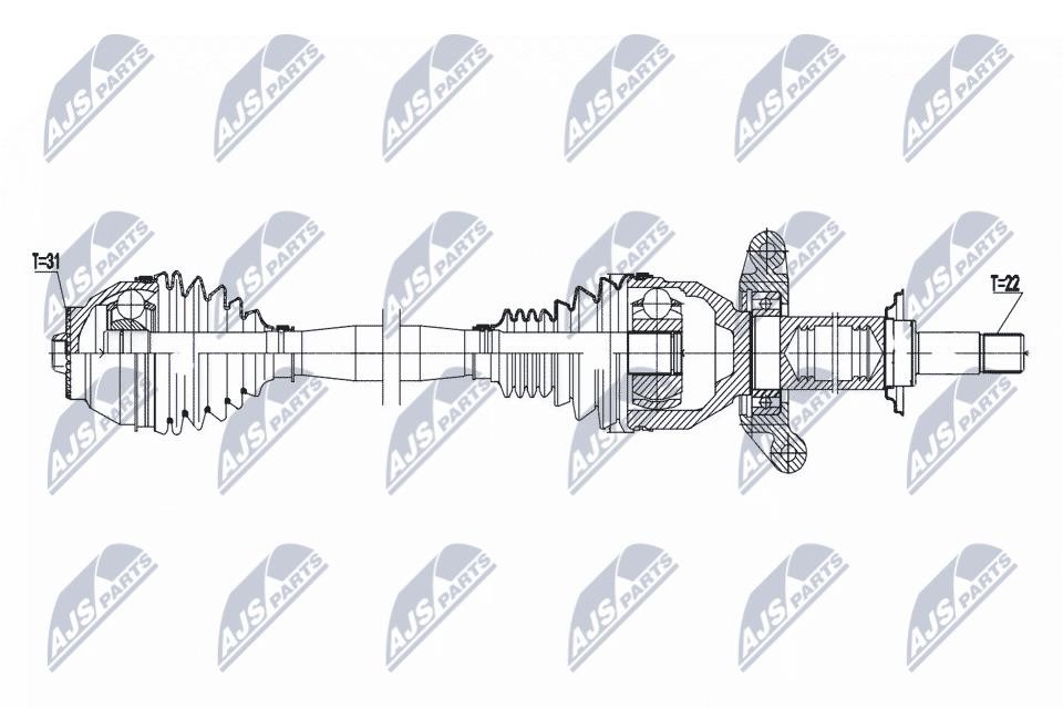 NPWBM183 NTY Drive shaft
