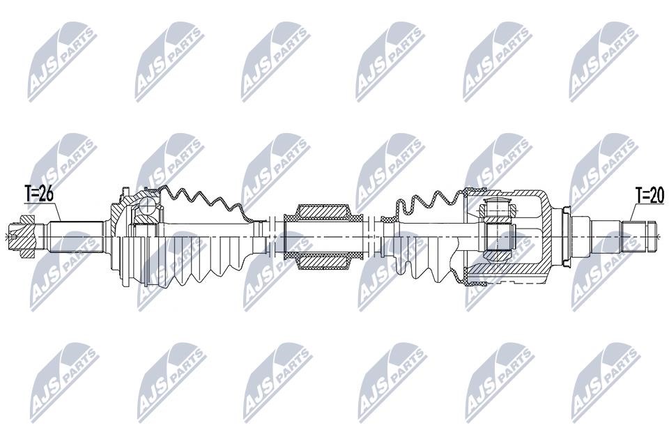 NPWTY185 NTY Drive shaft