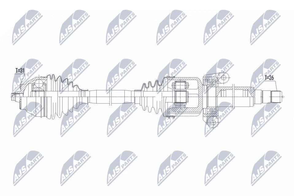 NPWBM185 NTY Drive shaft